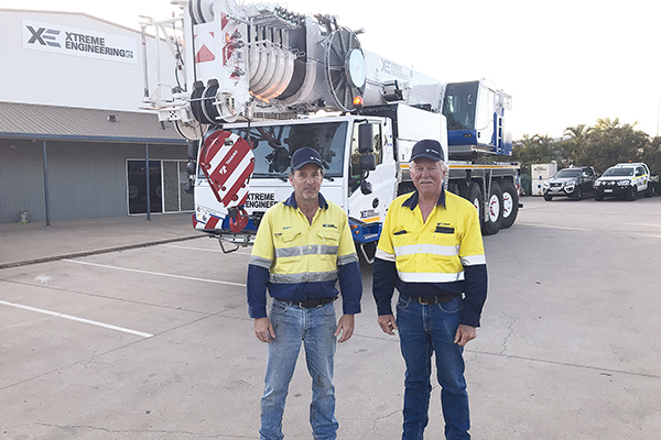 A new Tadano all terrain model, the ATF-120-5.1, was delivered to a Gladstone engineering business, and after two days of training, went to straight to work. It passed with flying colours.