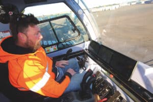 Kyle Greenwood, Tutt Bryant Hevay Lift & Shift Supervisor is impressed with the Sany SCC8000A.
