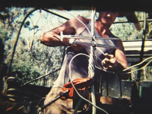 Inventor of the Superflex design, Raymond Maclaren.