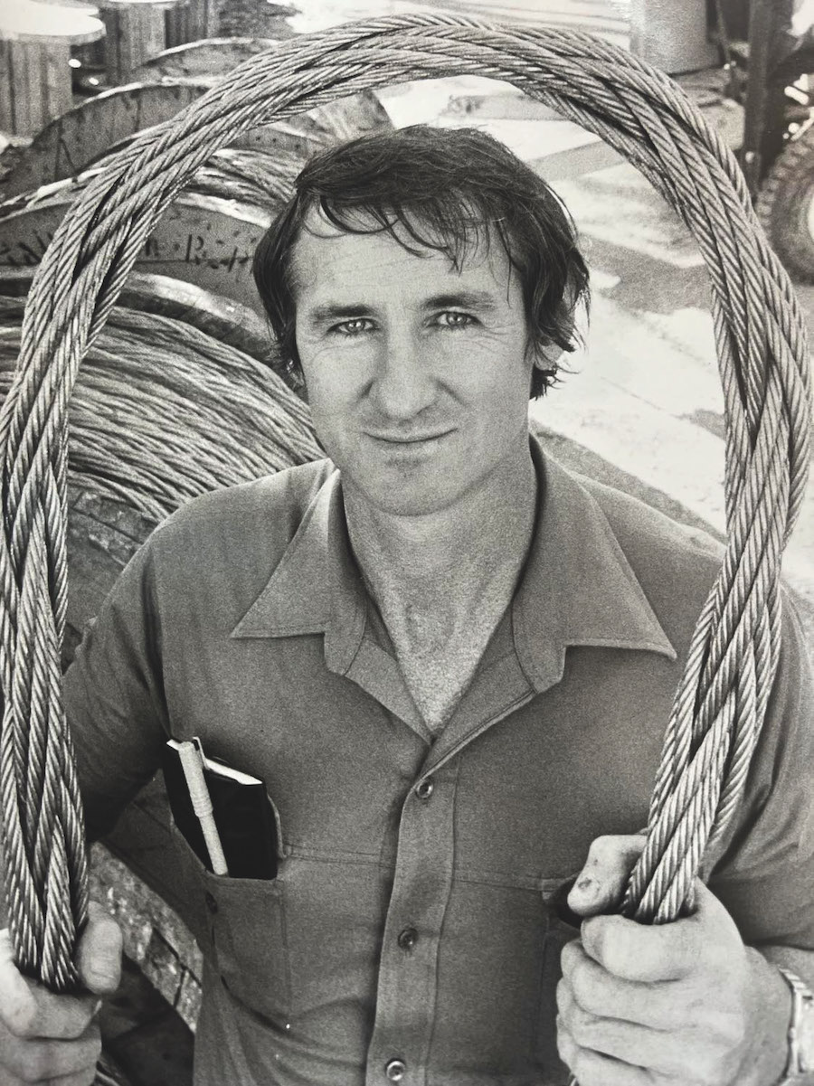 Inventor of the Superflex design, Raymond Maclaren.