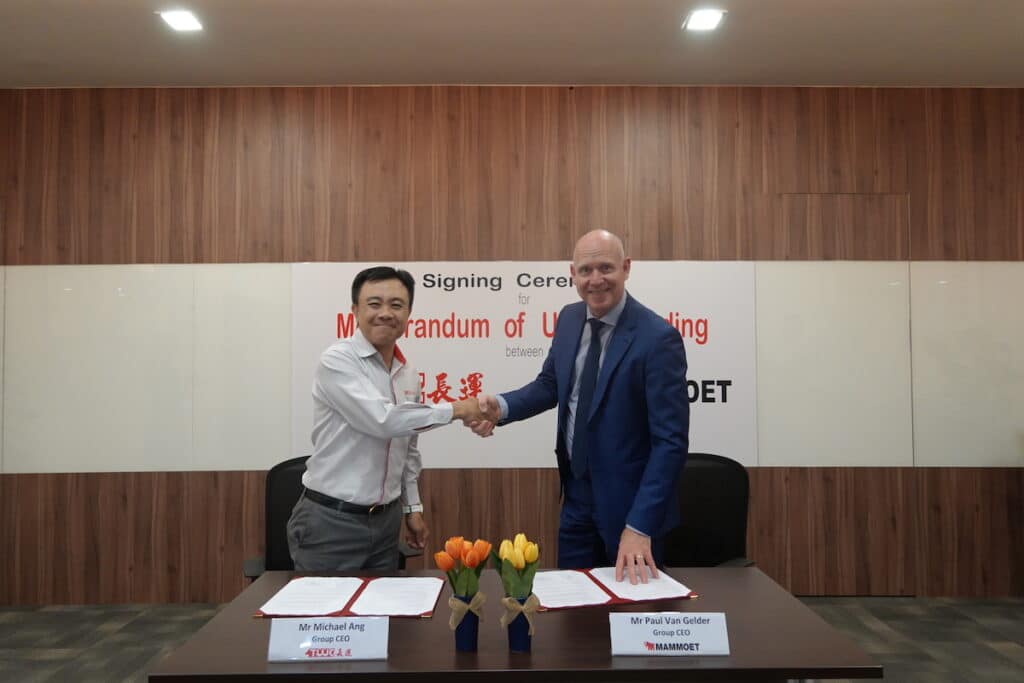 Mammoet has entered a strategic partnership with Tiong Woon to expand its presence in the APAC region.