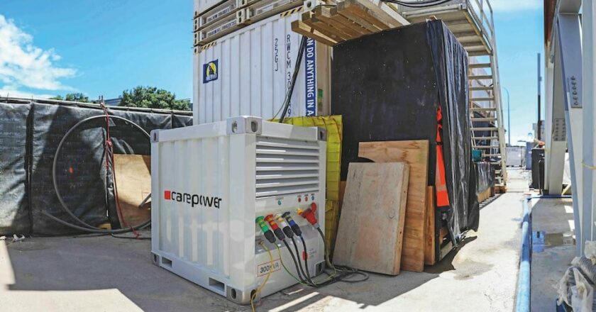 Cranepower's emission free tower crane generator, the CP-300.