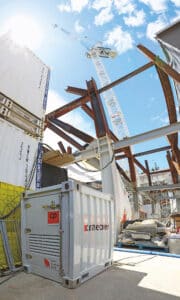 Cranepower's CP 300 UPS units are helping decarbonise the construction industry.