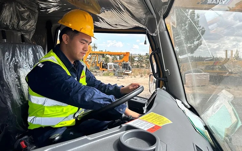 Sany showcases its global servicing capabilities.